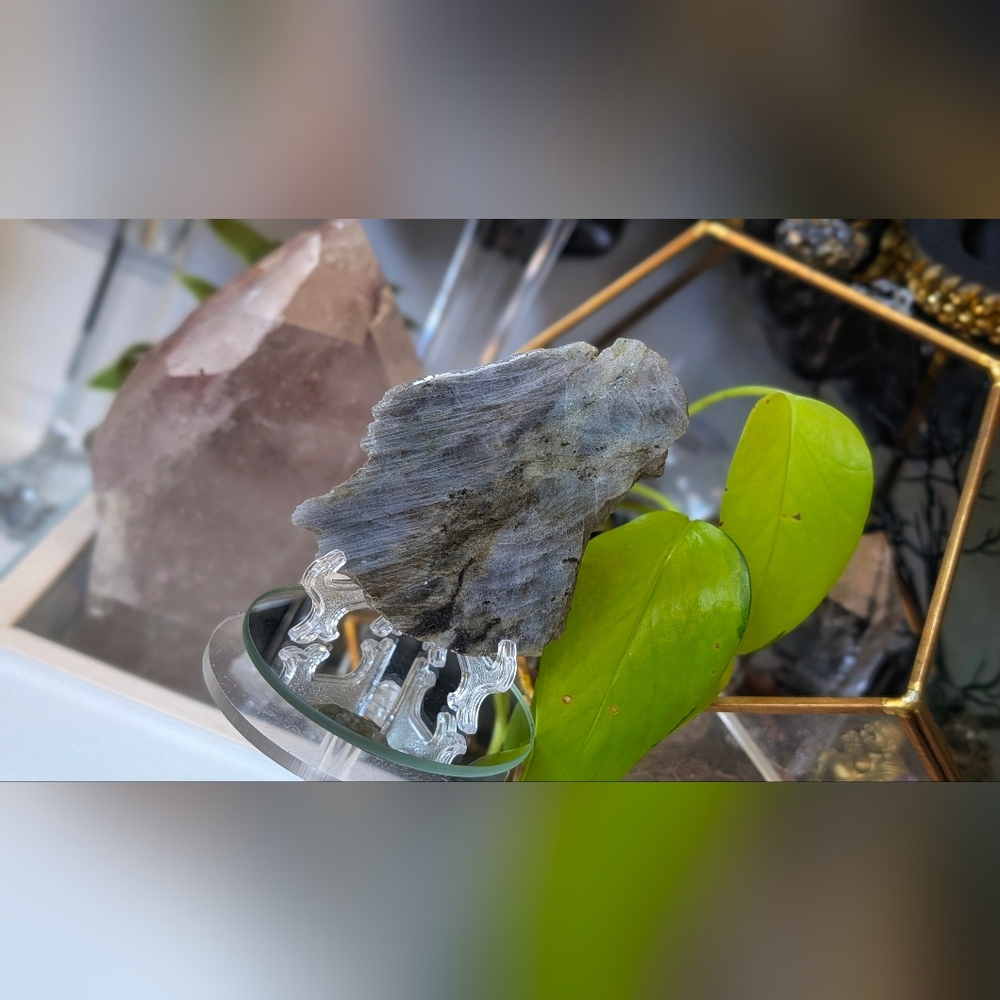 Labradorite Polished Crystal on Stand
